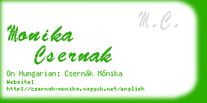 monika csernak business card